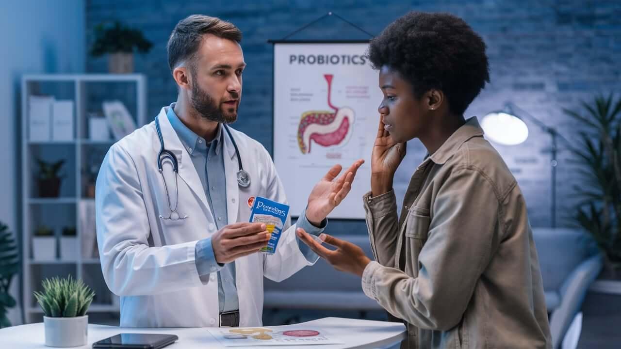 a man handing the best probiotics for bloating