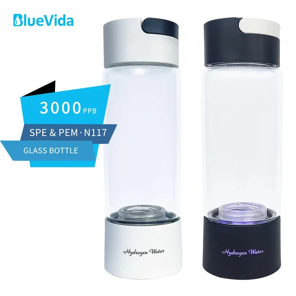 blue vida plastic hydrogen water bottles