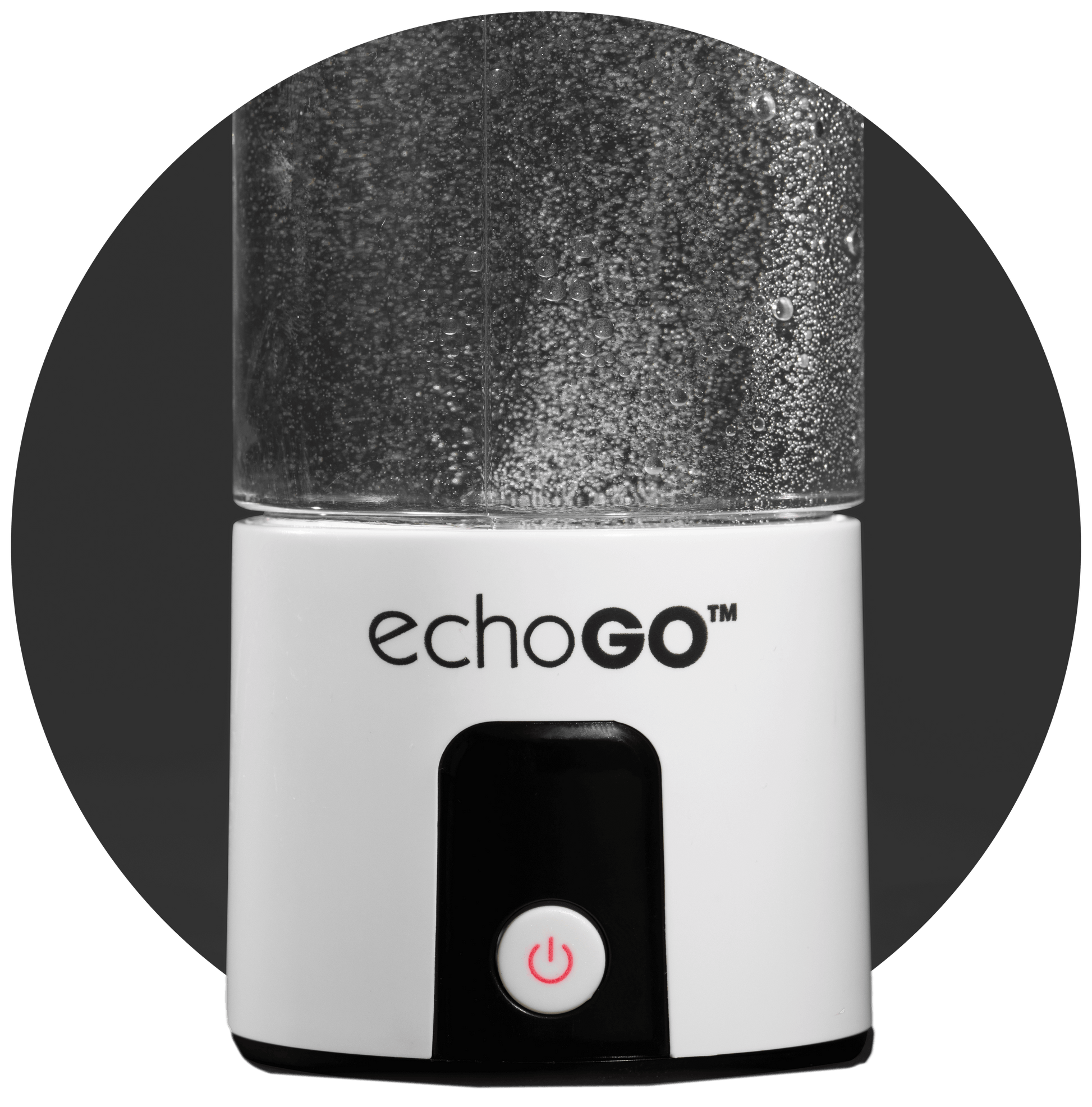 Echo Go Hydrogen Water Bottle with sleek design, featuring advanced SPE and PEM technology for enriching water with hydrogen.