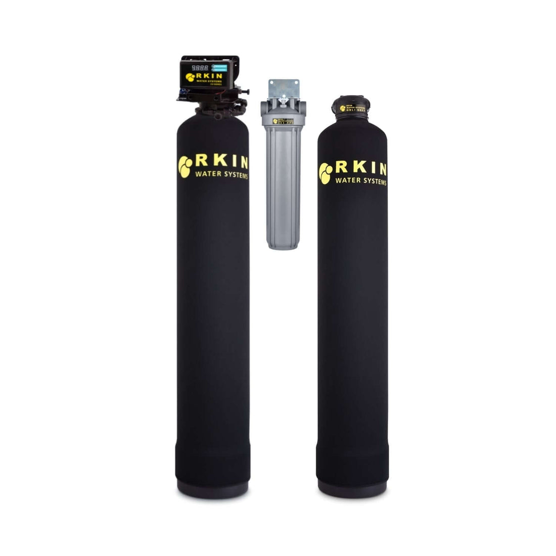 RKIN Well Water Filter System with Salt-Free Softener for Whole House